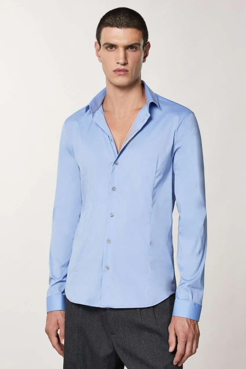 Herren Patrizia Pepe T-shirts & Hemdblusen<Shirt aus Baumwoll-Popeline Regulär