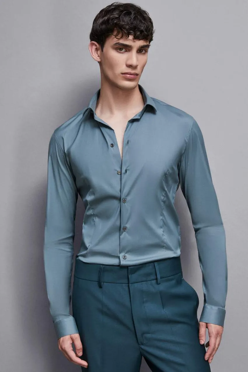 Herren Patrizia Pepe T-shirts & Hemdblusen<Shirt aus Baumwoll-Popeline Regulär