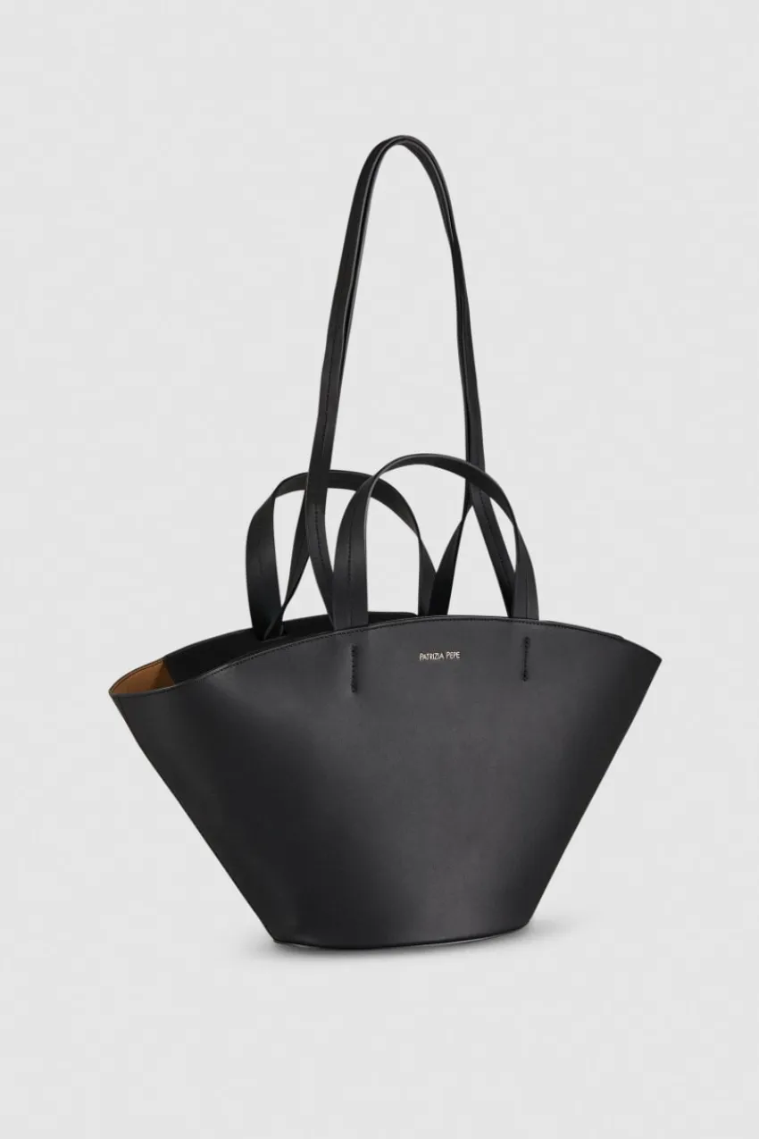 Patrizia Pepe Shopper<Shopping Tasche aus Leder mit Griffen