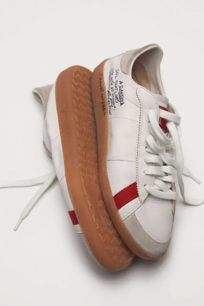 Patrizia Pepe Sneakers<SKIN Sneaker aus Leder mit Schriftzug
