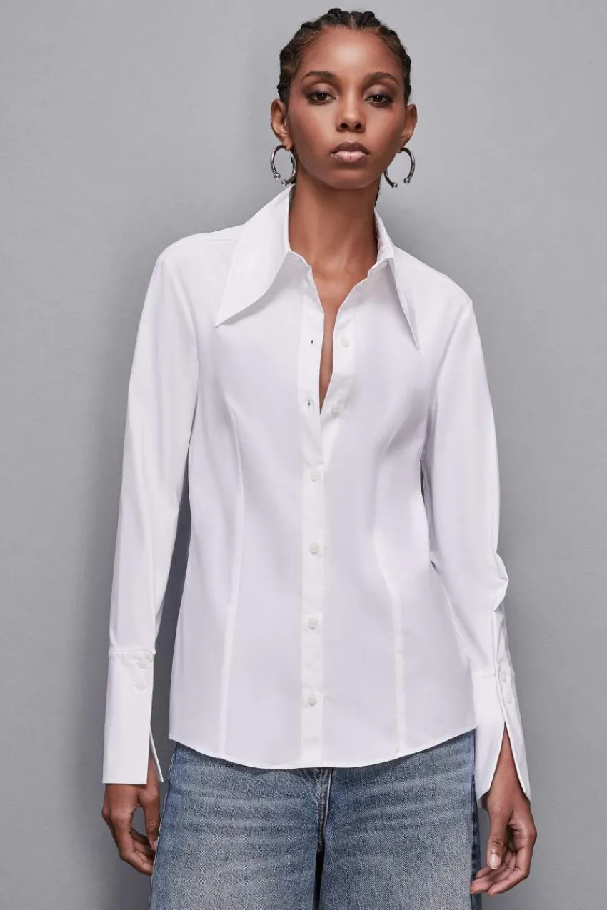 Patrizia Pepe Hemdblusen | Anzüge<Slim Fit Hemd Essential aus Baumwolle