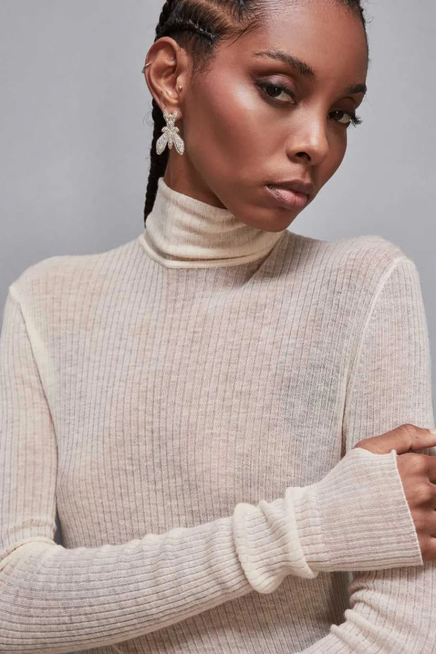 Patrizia Pepe Pullover<Slim Fit-Pullover aus Wolle Essential