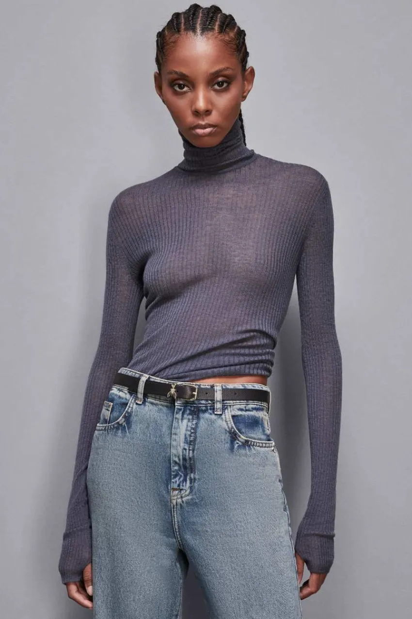 Patrizia Pepe Pullover<Slim Fit-Pullover aus Wolle Essential