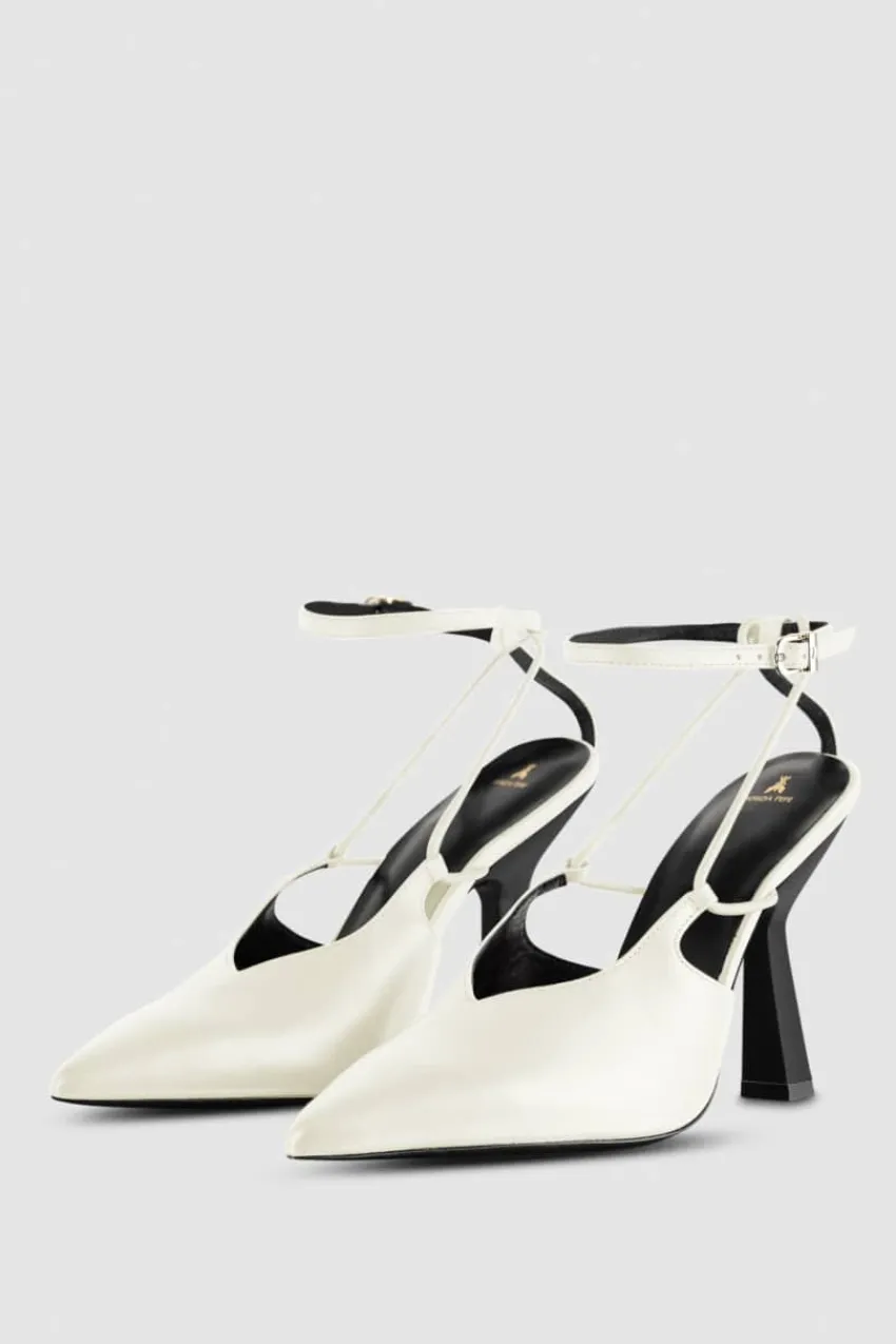 Patrizia Pepe Abschlussfeier Outfits | Pumps<Slingback aus Leder mit Schnalle Astral