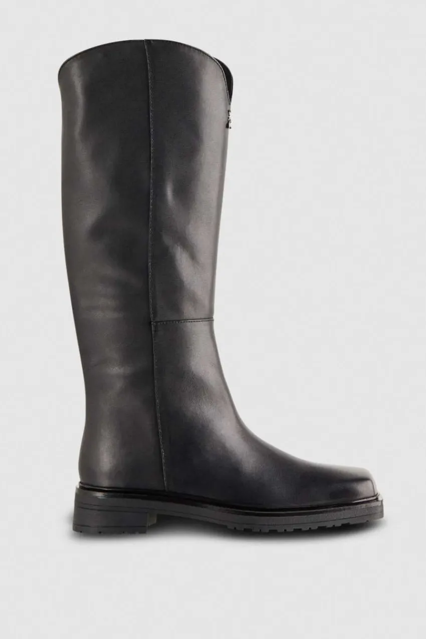Patrizia Pepe Stiefel<Stiefel mit quadratischer Zehenpartie aus Leder