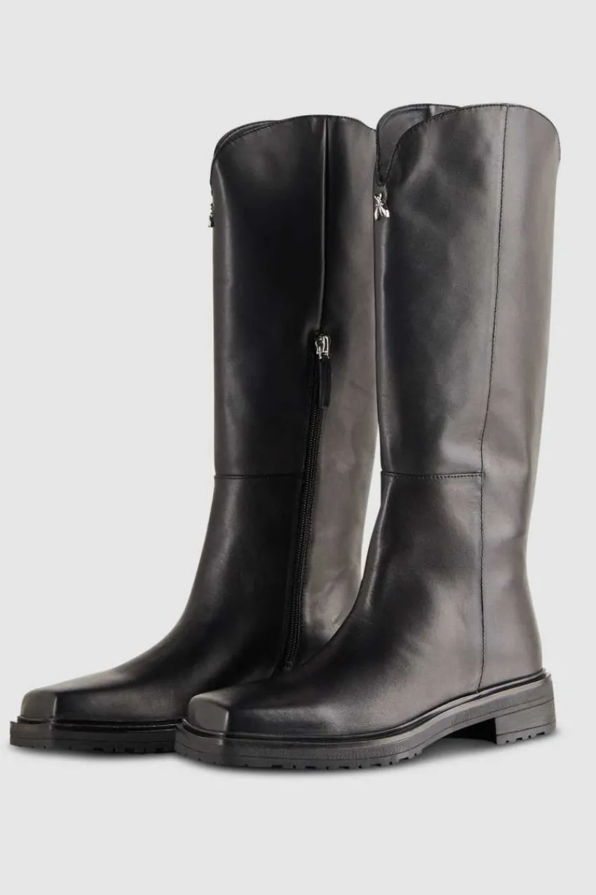 Patrizia Pepe Stiefel<Stiefel mit quadratischer Zehenpartie aus Leder