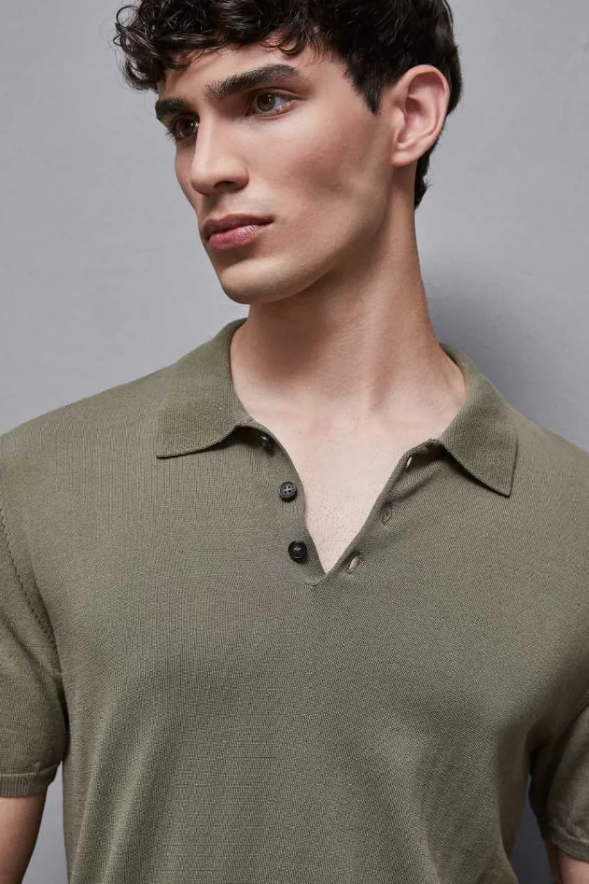 Herren Patrizia Pepe Strickwaren | T-shirts & Hemdblusen<Strick-Poloshirt