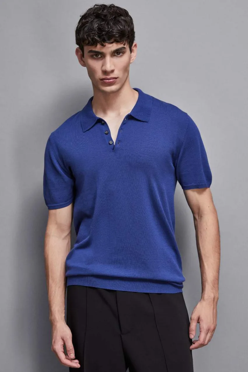 Herren Patrizia Pepe Strickwaren | T-shirts & Hemdblusen<Strick-Poloshirt