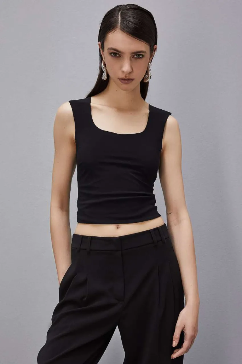 Patrizia Pepe Tops<Tank-Top aus Stretch-Jersey
