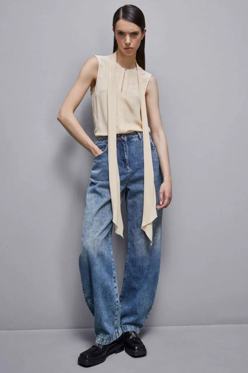 Patrizia Pepe Abschlussfeier Outfits | Festlich & Cocktail<Top aus Krepp Essential