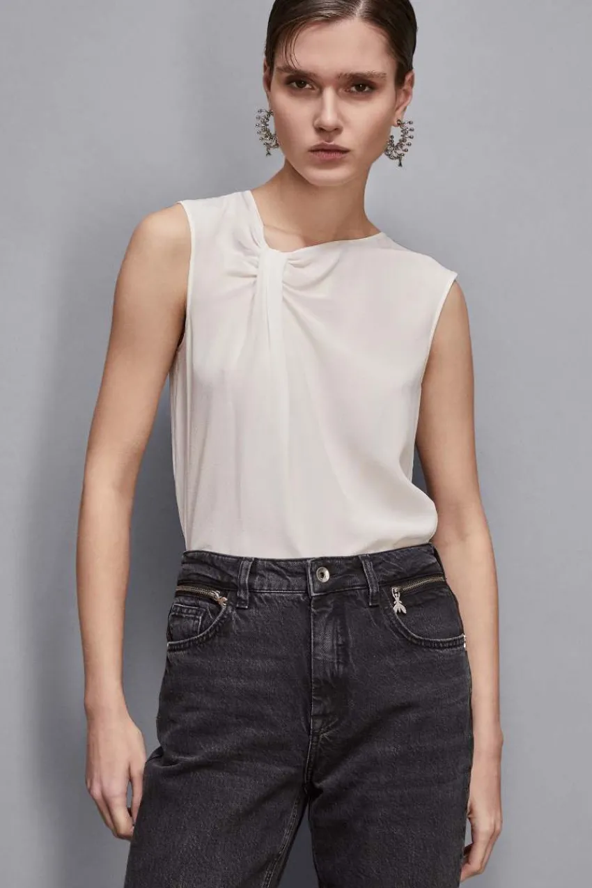 Patrizia Pepe Blusen<Top mit Drapierung