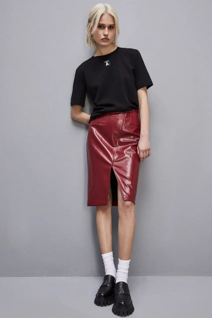 Patrizia Pepe T-shirts<T-Shirt aus Bio-Baumwolle