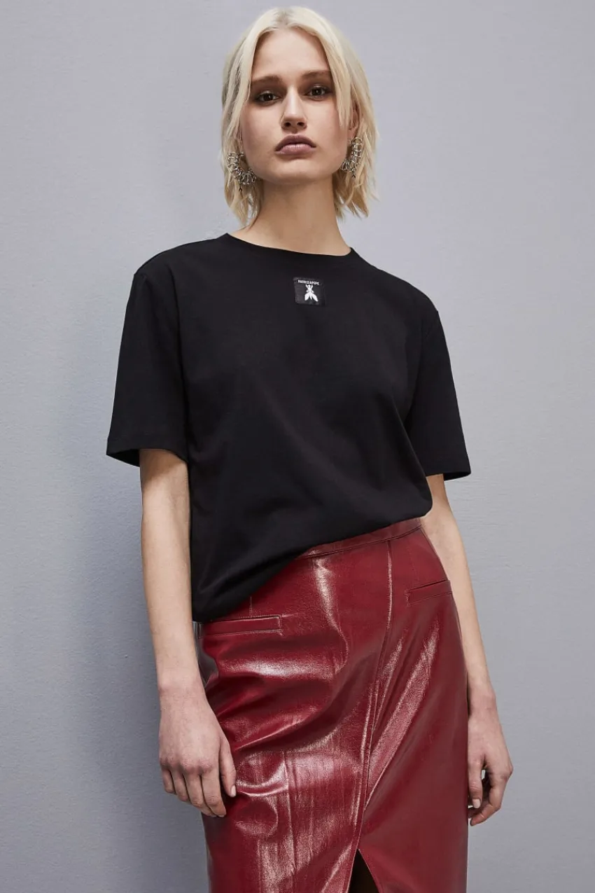 Patrizia Pepe T-shirts<T-Shirt aus Bio-Baumwolle
