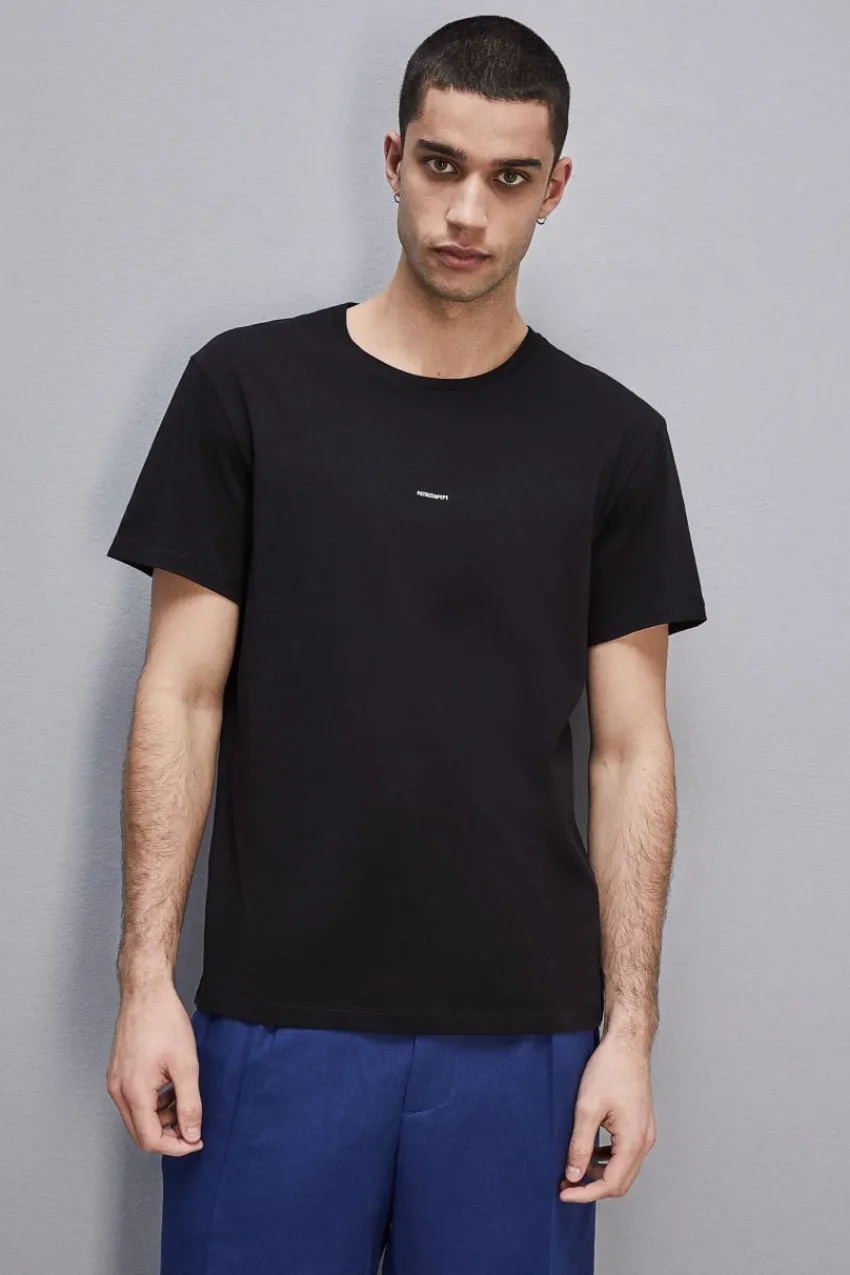 Herren Patrizia Pepe T-shirts & Hemdblusen<T-Shirt aus Pima-Baumwoll-Jersey mit Logo