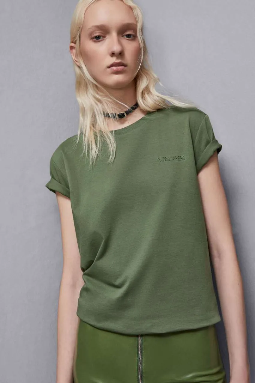 Patrizia Pepe T-shirts | Anzüge<T-shirt mit Logo