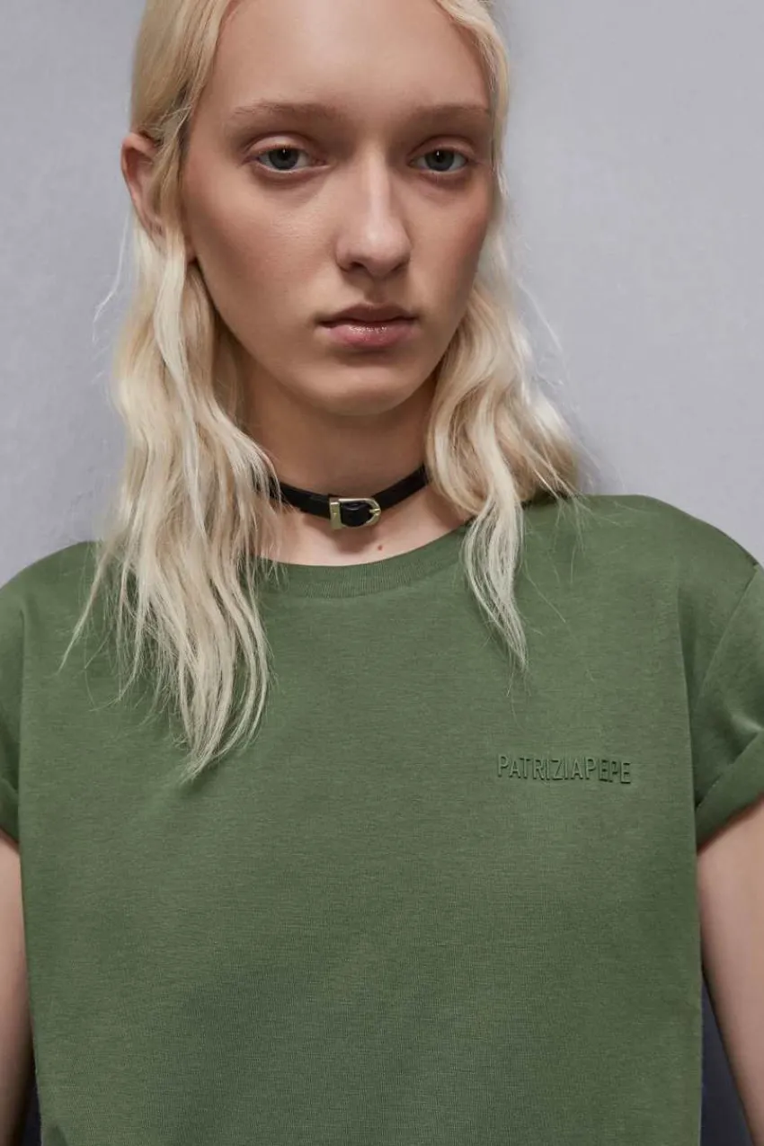 Patrizia Pepe T-shirts | Anzüge<T-shirt mit Logo
