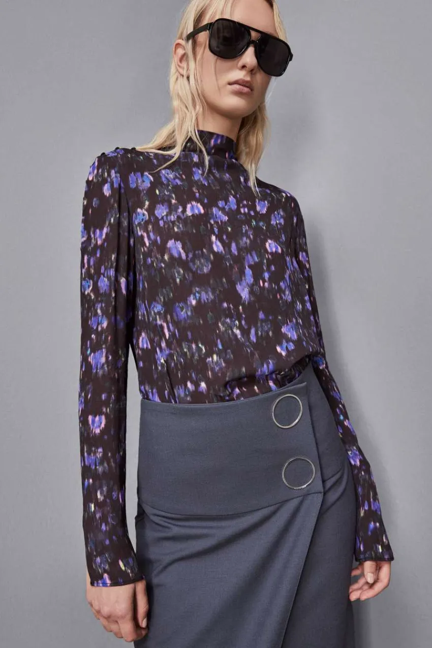 Patrizia Pepe Tops | Anzüge<Tunika aus Viskose mit Blumen-Print