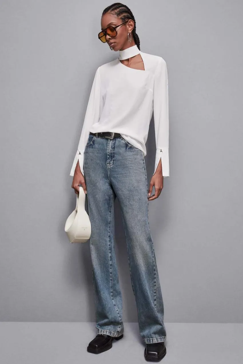 Patrizia Pepe Tops<Tunika aus Viskose-Krepp