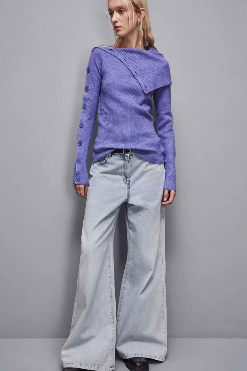 Patrizia Pepe Pullover<Weicher Pullover mit Knöpfen