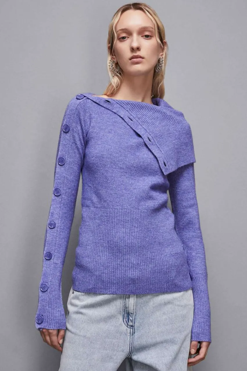 Patrizia Pepe Pullover<Weicher Pullover mit Knöpfen