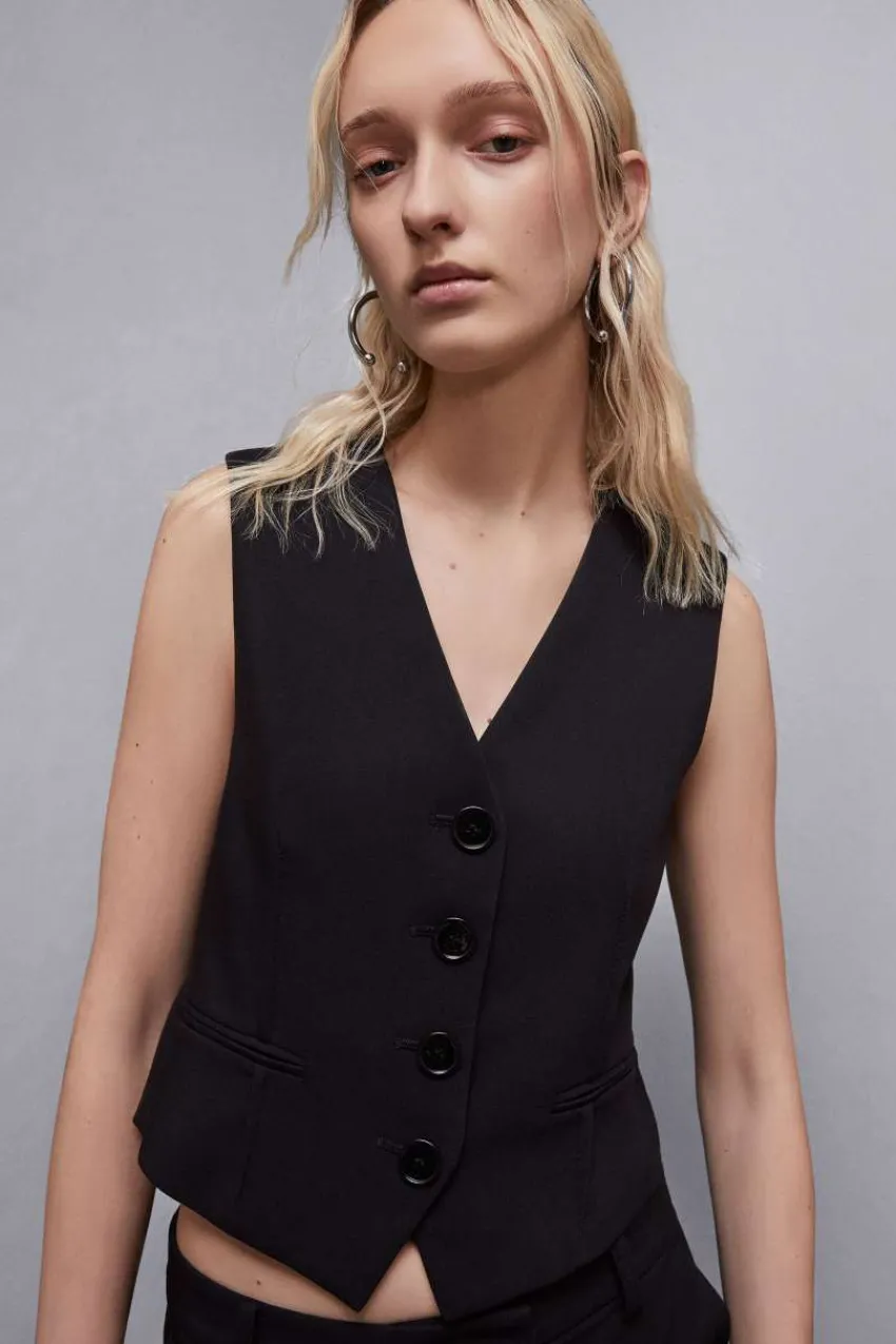 Patrizia Pepe Blazer | Tops<Weste aus Stretch-Twill