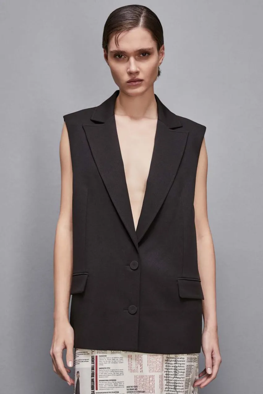 Patrizia Pepe Blazer<Weste mit zwei Knöpfen
