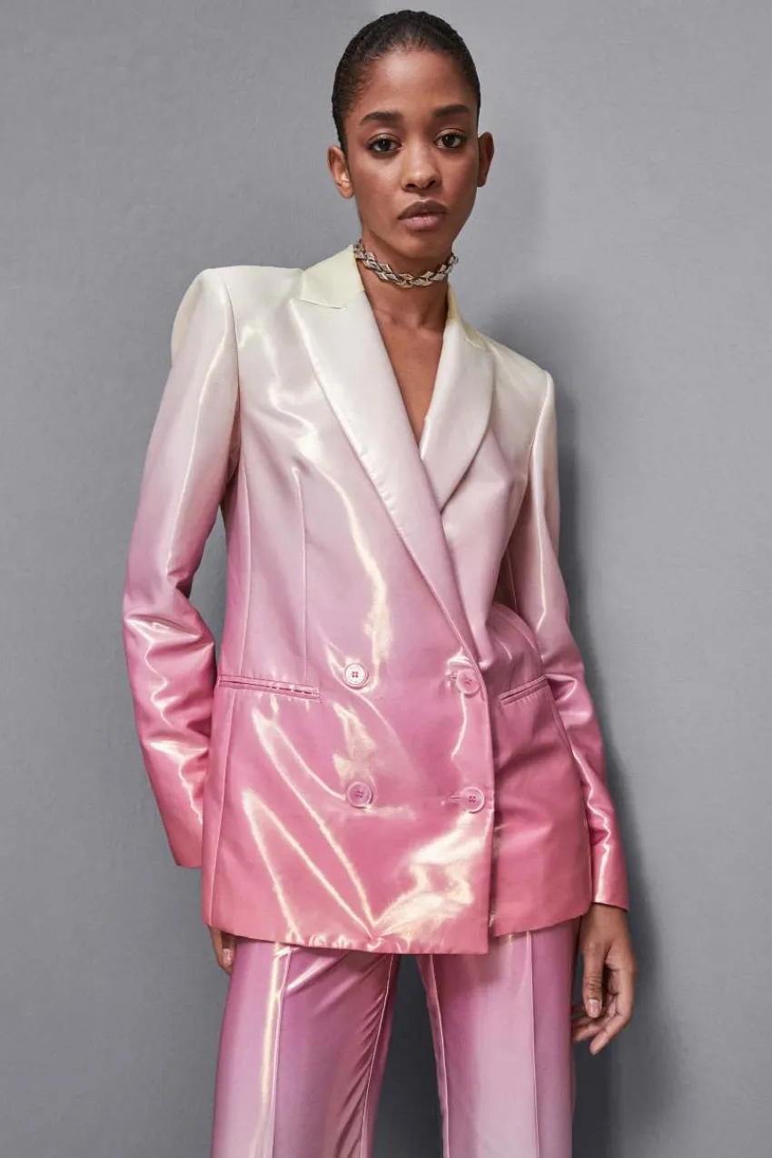 Patrizia Pepe Festlich & Cocktail | Blazer<Zweireihige Jacke aus satiniertem Stoff