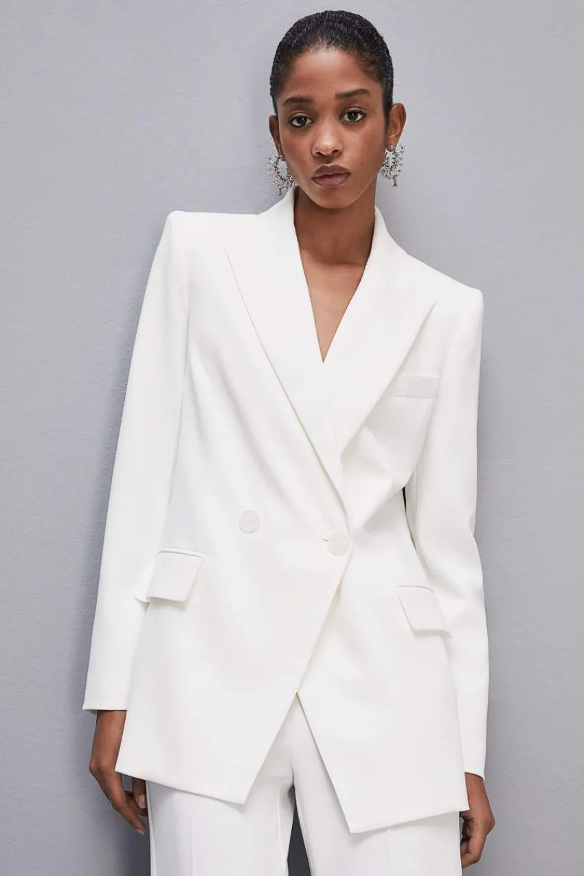 Patrizia Pepe Party Outfits | Abschlussfeier Outfits<Zweireihige Jacke mit maskulinem Schnitt