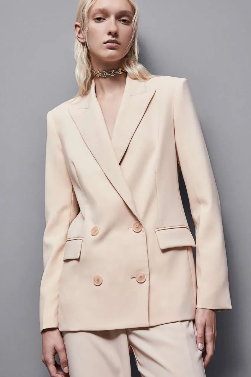 Patrizia Pepe Abschlussfeier Outfits | Blazer<Zweireihiger Blazer aus Krepp Essential