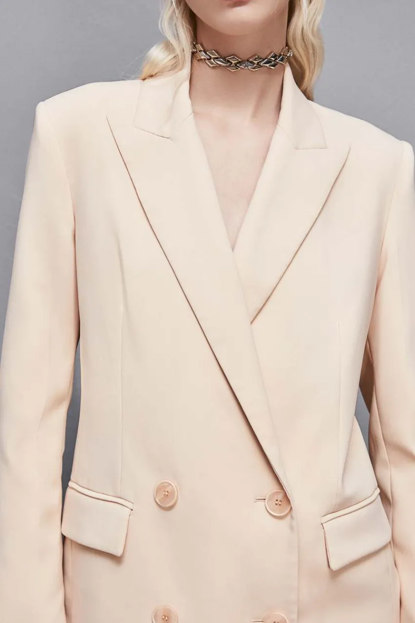 Patrizia Pepe Abschlussfeier Outfits | Blazer<Zweireihiger Blazer aus Krepp Essential