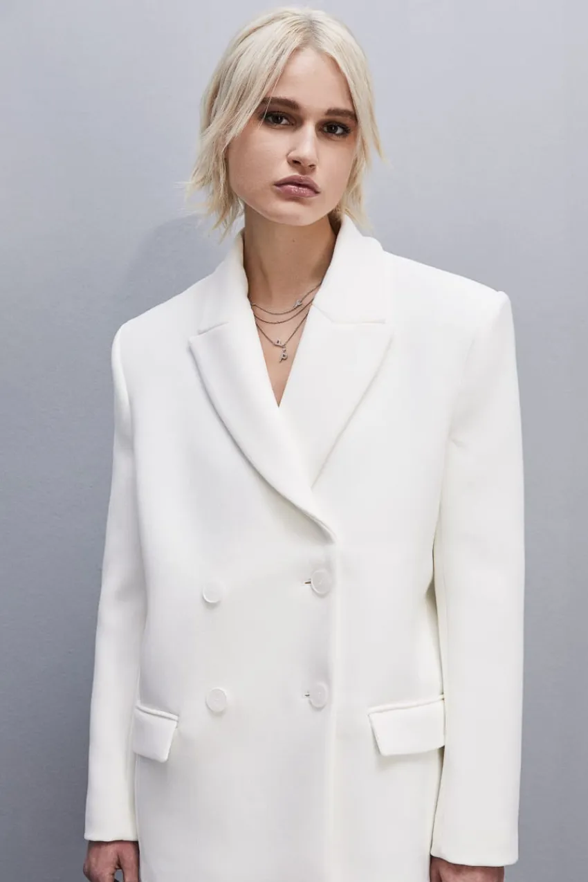Patrizia Pepe Jacken | Blazer<Zweireihiger Caban in Oversize-Passform